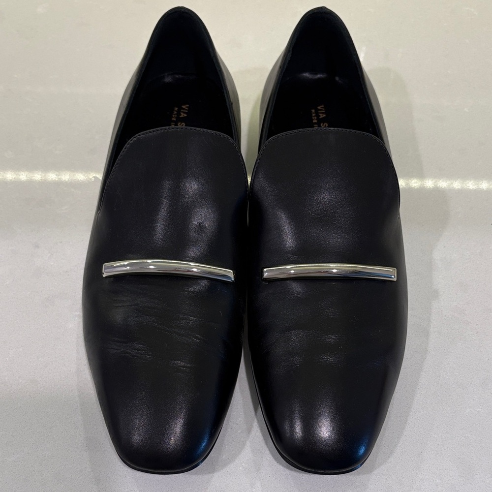Via Spiga Leather Loafers